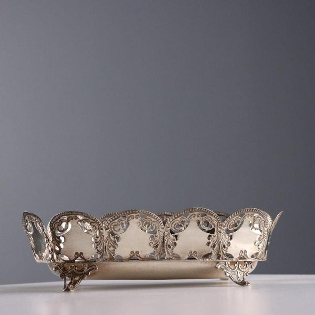 Bowl with Silver Leaves For Sale - Image 3 of 7