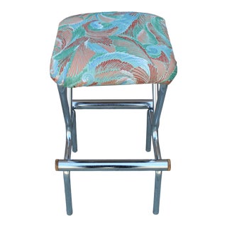 1950s Mid-Century Modern Milo Baughman Style Bar Stool For Sale