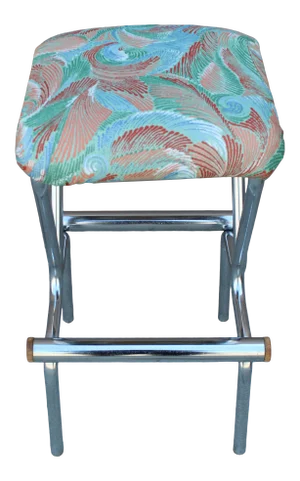1950s Mid-Century Modern Milo Baughman Style Bar Stool