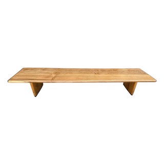 Andrianna Shamaris Midcentury Style Couture Teak Wood Coffee Table For Sale