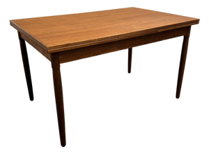 Danish Modern Teak Dining Table With Hidden Extension Leaves, Circa 1960s