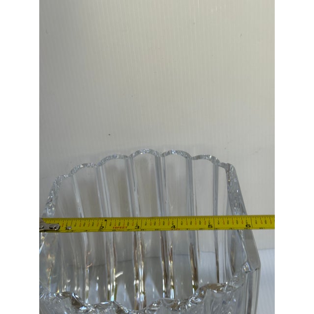 Goran Warf for Kosta Boda--Sculptural Swedish Art Glass Rimmed Bowl For Sale - Image 15 of 18