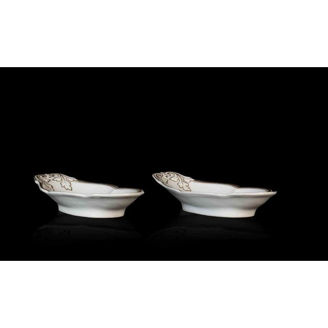 Ceramic Vintage White Porcelain Saucieres by Richard Ginori, Italy, 1950s, Set of 2 For Sale - Image 7 of 8
