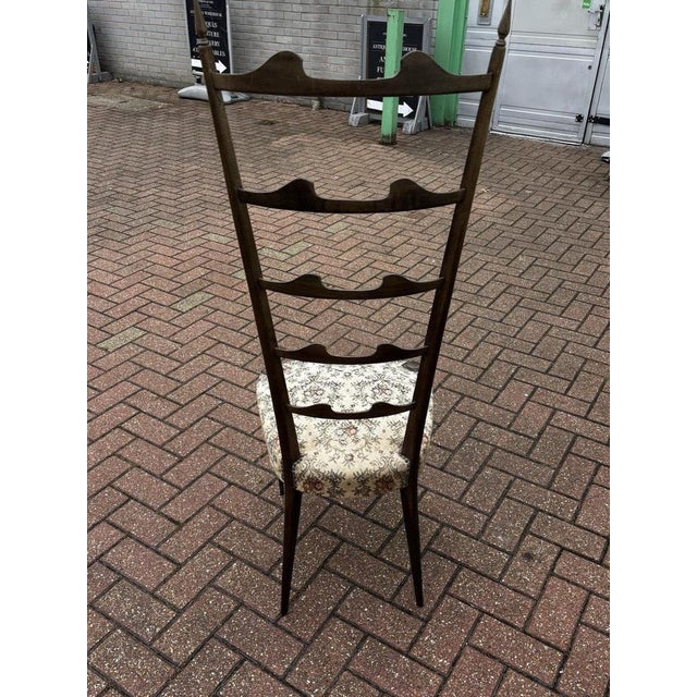 Mid-Century Modern Ponti High Back Chair, 1950s For Sale - Image 10 of 11