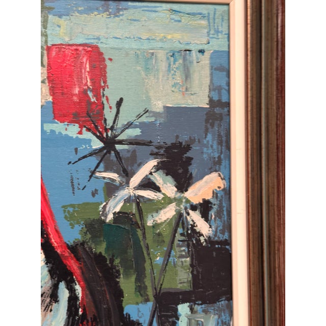 M. Costa, Portrait of a Young Lady, 1960s, Oil Painting on Canvas, Framed For Sale - Image 8 of 18