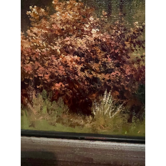 Traditional Autumn Landscape Oil on Canvas by Robert Wood For Sale - Image 3 of 11