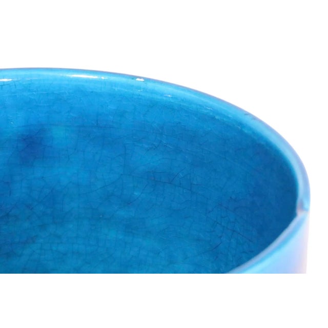 Vintage French Blue Craquelure Vase For Sale In New York - Image 6 of 13