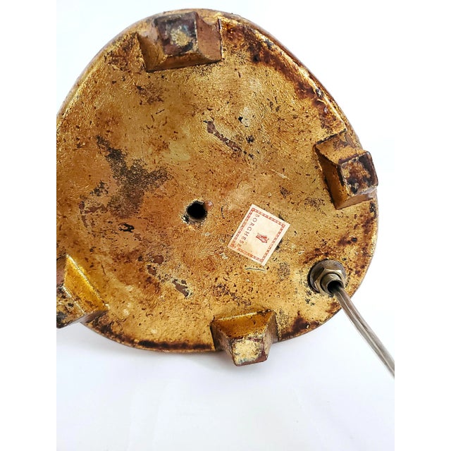 Lamp Pair by Borghese 1960s Signed & Restored - New Shades For Sale - Image 15 of 18