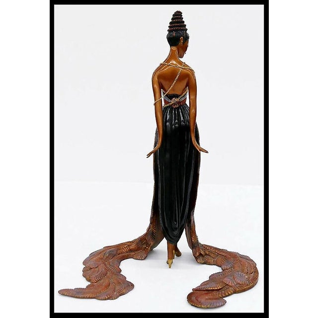 Art Deco Early 20th Century Feather Gown, Erté For Sale - Image 3 of 5
