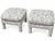Pair of Pillow Top Upholstered Parsons Ottomans in the Style of Milo Baughman For Sale - Image 4 of 5