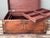 Vintage Campaign Wood Box With Brass Detail For Sale - Image 9 of 13