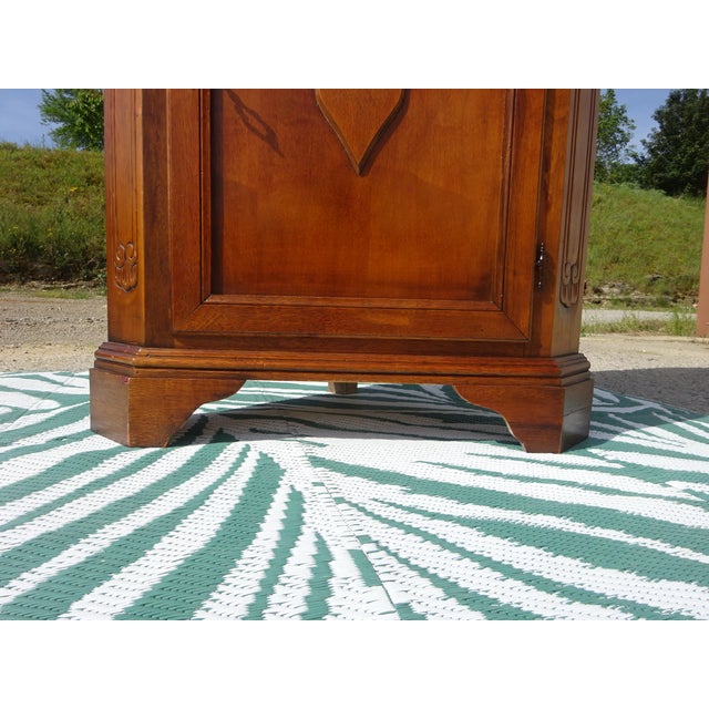 Vintage Glass Corner Display Cabinet, 1980s For Sale - Image 17 of 18