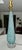 Barbini Barbini Murano Blue Copper Ribbed Glass Table Lamp For Sale - Image 4 of 18