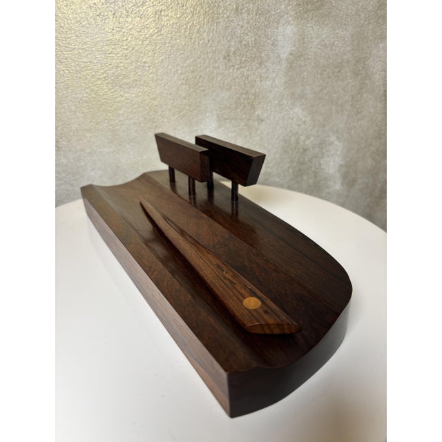 1950s Rosewood Letter Holder from Preben Broste, Denmark, 1950s For Sale - Image 5 of 9