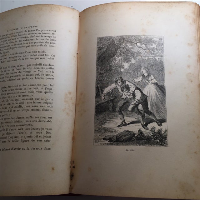 Paper 1891 "l'Enfant Du Naufrage" by Sir Samuel W. Baker For Sale - Image 7 of 8