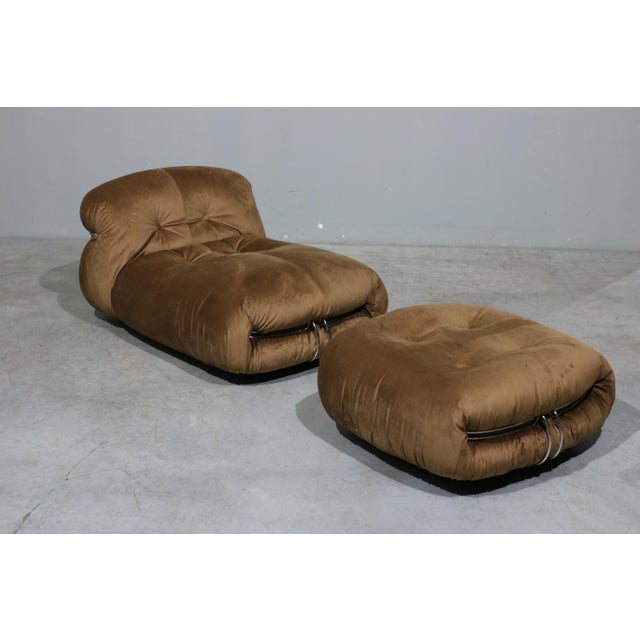 Set of Lounge Chair and Ottoman by Afra & Tobia Scarpa for Cassina, 1970s For Sale - Image 12 of 12