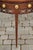 Wood English 1860s Oak Demilune Table with Drawer, Tapered Legs and Pierced Motifs For Sale - Image 7 of 10