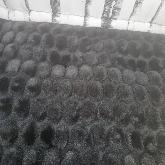 Black Modular Sectional Sofa in the Manner of Mah Jong, 1990 For Sale - Image 8 of 13