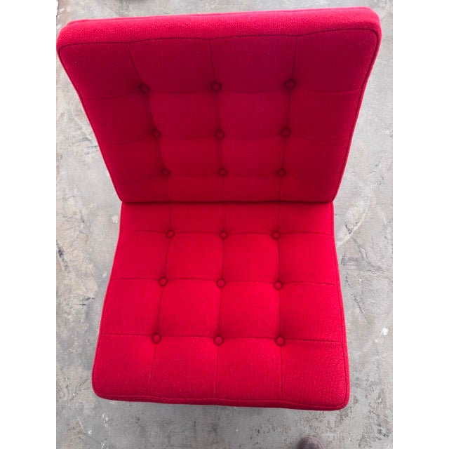 Red Moduline Chair in Teak by Ole Gjerløv-Knudsen Torben Lind for France & Søn, 1960s For Sale - Image 8 of 18