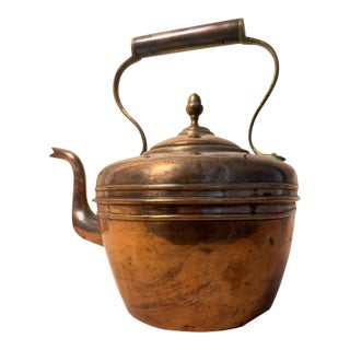 Mid 19th Century Large Copper Kettle For Sale