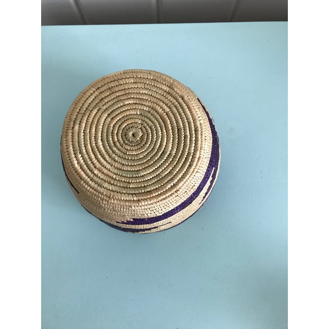 1980s African Lidded Basket For Sale - Image 9 of 11
