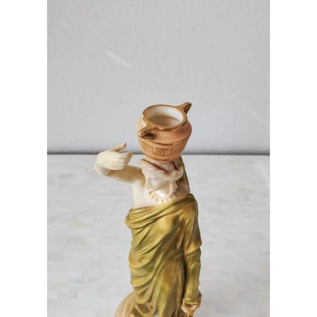 Ceramic 19th Century English Royal Worcester Grecian Fairy Lamp For Sale - Image 7 of 11