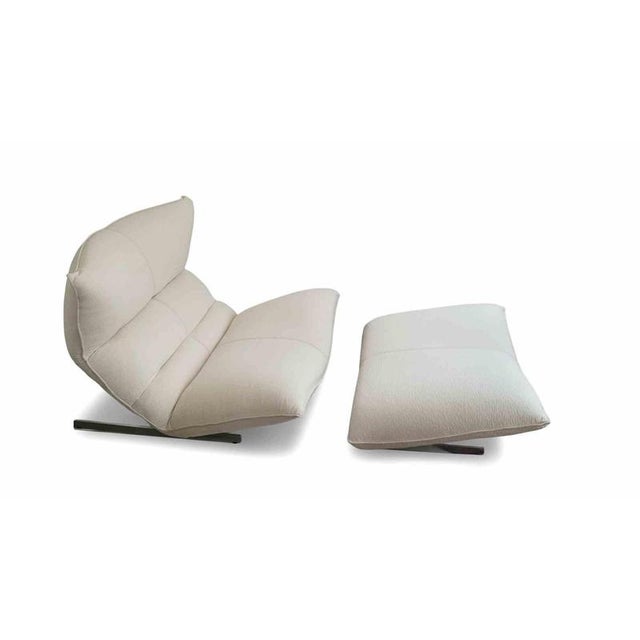 Metal Set of Canestrari Lounge Chair with Ottoman by Vittorio Varo, Italy, 1970s For Sale - Image 7 of 14