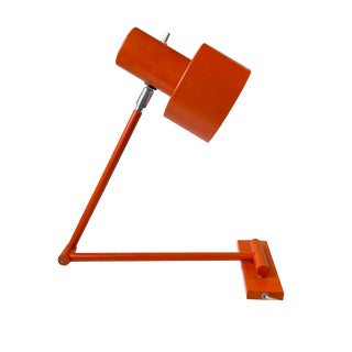 Orange Scale Swing Arm Wall Lamp by Jo Hammerborg for Fog & Mørup, 1970s For Sale