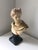 Painted Greek Figurine Apollo Bust For Sale - Image 9 of 10