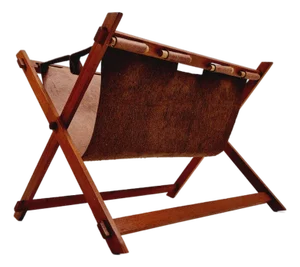 Mid-Century Danish Teak Magazine Rack, 1960s
