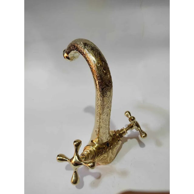 2020s 21st Century Moroccan Handmade Brass Faucet For Sale - Image 5 of 6