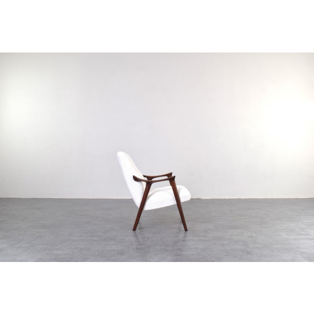 Contemporary Mid-Century Modern Teak and Bouclé Tenor Chair from Møre Lenestolfabrikk, 1960s For Sale - Image 3 of 12