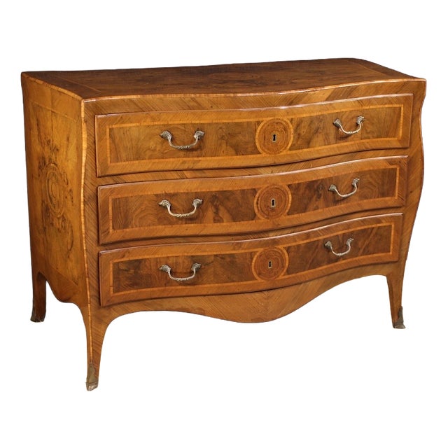 Antique Neapolitan Louis XV Chest of Drawers, 1770 For Sale