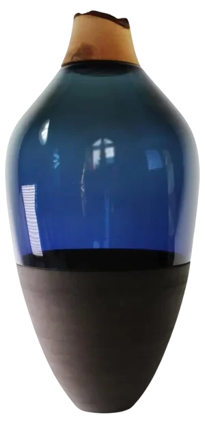 TSV5 Stacking Blue Vessel by Pia Wüstenberg