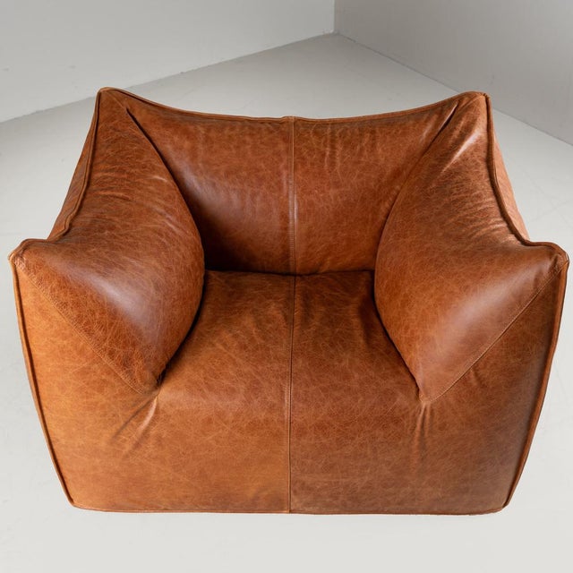 Tan Brown Chair by Mario Bellini for B&B Italia, 1970 For Sale - Image 8 of 14