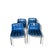 Contemporary Mid-Century Royal Blue Polo Dining Chairs from Robin Day, 1970s, Set of 4 For Sale - Image 3 of 7