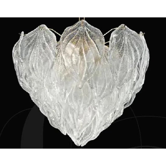 1970s Polar Murano Glass Chandelier, Italy, 1970s, Set of 2 For Sale - Image 5 of 8