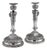 Antique 19th Century German Silver Candlesticks, Hanau, 1870s, Set of 2 For Sale