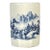 Blue & White Crackle Glaze Porcelain Brush Pot With Landscape Scene For Sale