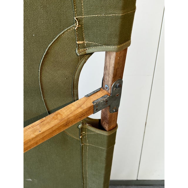 Green Military Folding Bed, 1945 For Sale - Image 9 of 11