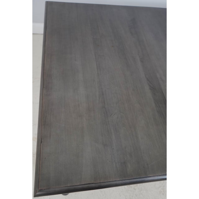Gray Ethan Allen British Classics Gray Finish Dining Table For Sale - Image 8 of 18