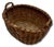 Small Size Late 19th Century Antique American Hand Woven Ash Splint Bread Basket - Nice Original Color & Patina For Sale - Image 10 of 18