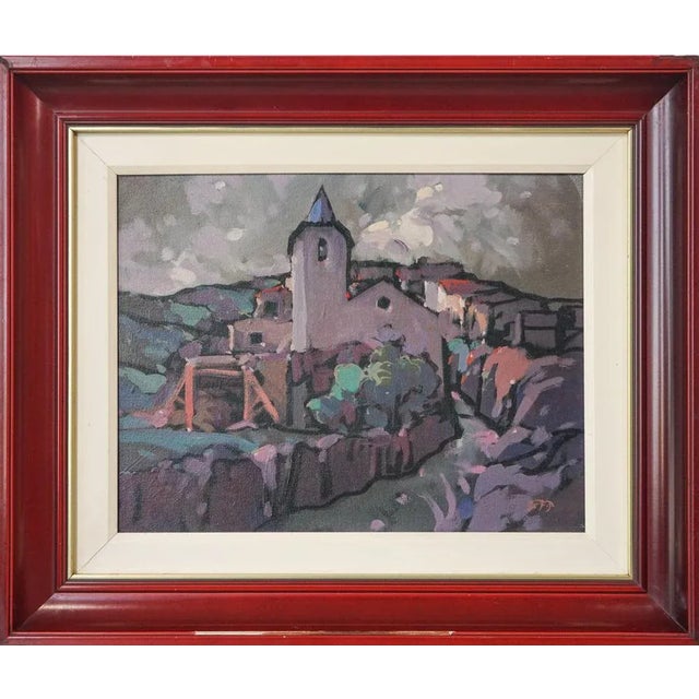 Llessui, Spain, 20th Century, Oil on Canvas Paintings, Framed, Set of 2 For Sale - Image 7 of 13