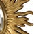 Vintage Gold-Leaf Gilt Sunburst Convex Mirror, 1960s For Sale - Image 14 of 18