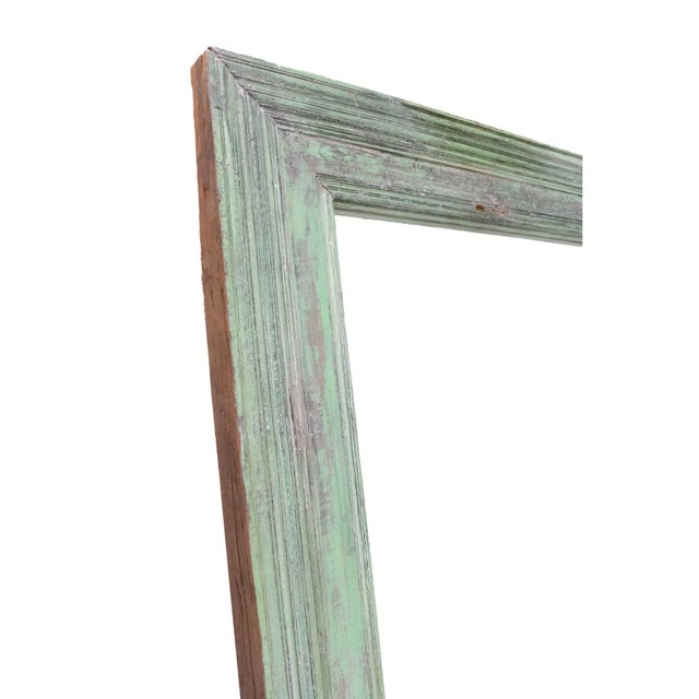 Light Green Wall Mirror XLG Vintage For Sale - Image 8 of 11