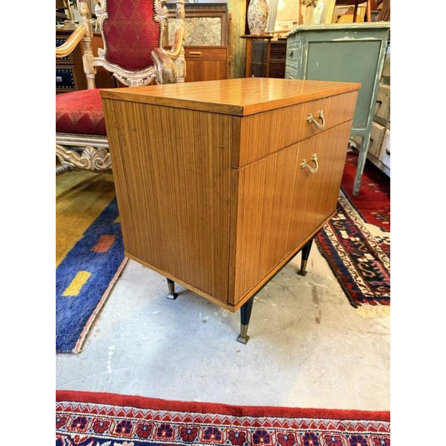 1950s Mid-Century Italian Teak Commode For Sale - Image 5 of 8