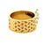 Gold 1970s FJG 14k Gold Basket-Weave Ring With Marquise Diamond, Size 5 For Sale - Image 8 of 14