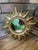 Vintage Bright Gold 13" Sunburst Wall Accent Mirror For Sale - Image 13 of 17