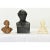 An assortment of European 19th century small busts in bronze and alabaster by notable artists to populate a desk or...