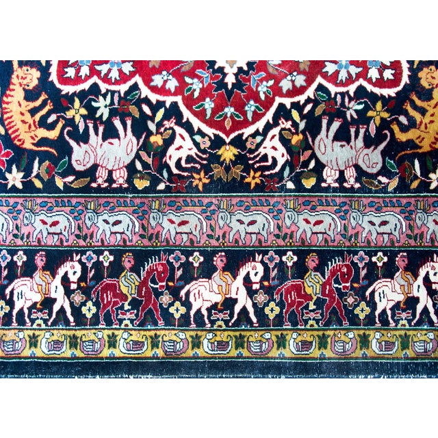 Early 20th Century Persian Tabriz Rug For Sale - Image 9 of 15